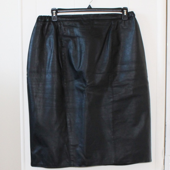 Fairfax Kent Genuine Leather Skirt Size 